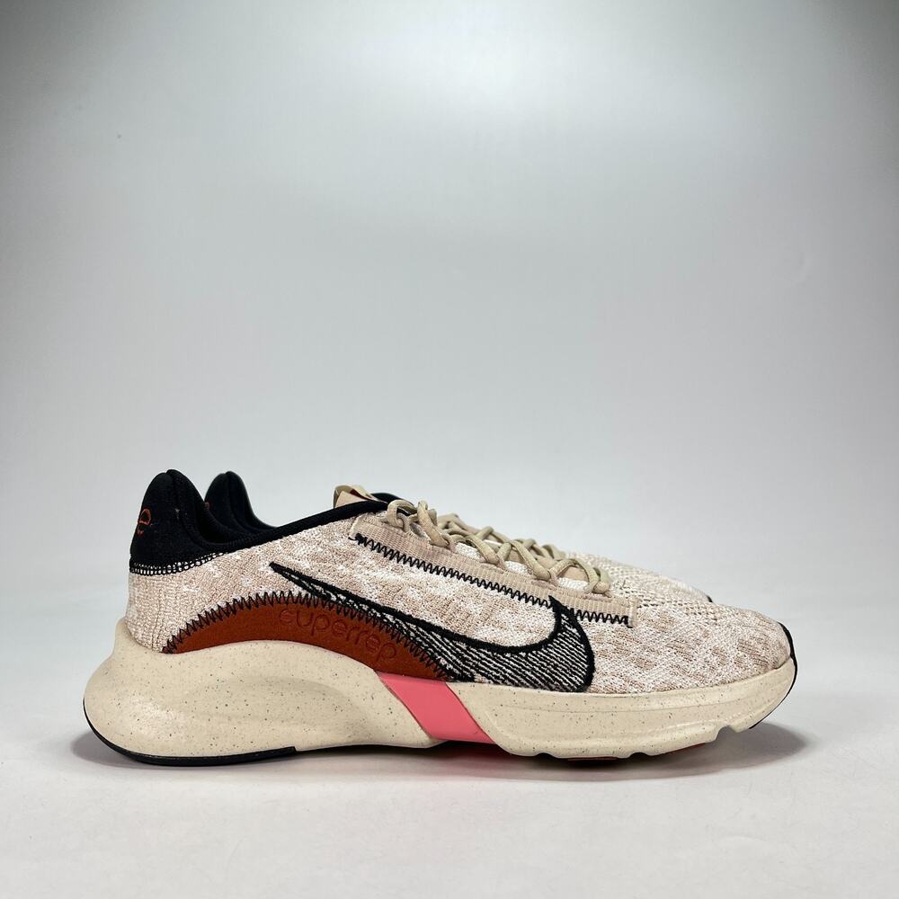 Nike SuperRep Go 3 Flyknit Next Nature Oatmeal Sail Training Shoes Womens Size 9
